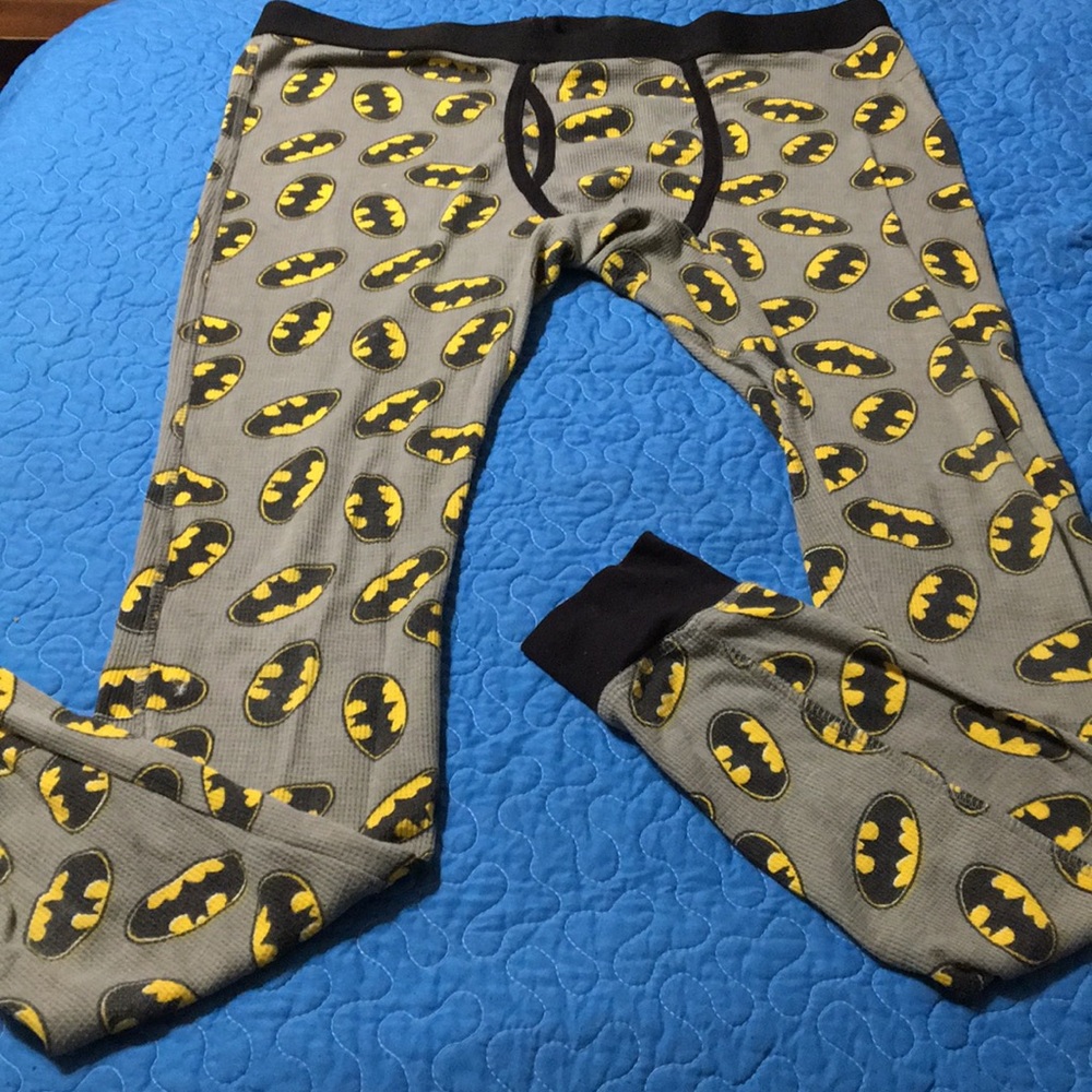 BATMAN LONG UNDERWEAR SIZE XL MENS RARE thermal